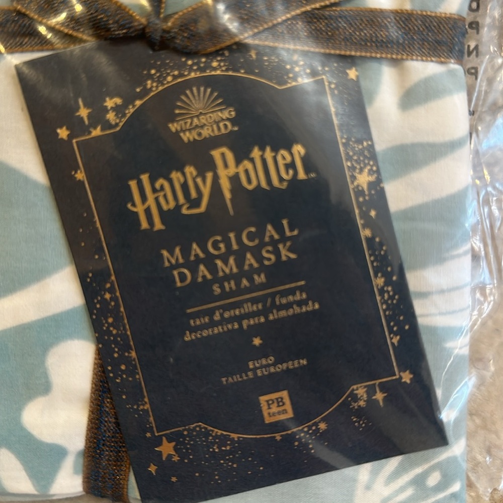 Pottery Barn Teen Harry Potter Magical Damask Euro Sham NWT - Picture 2 of 3